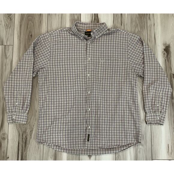 Timberland Long Sleeve Plaid Shirt Men’s Size 2XL - Picture 1 of 7